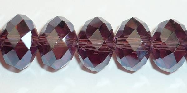 CR0669 Cristal Rondel 6x4m. Añil, 90 pzas.