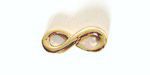 STEDDIN-4 Acero Dorado Enlace Infinito 26x11mm. 1 Pza. STEDDIN-4 Acero Dorado Enlace Infinito 26x11mm. 1 Pza.