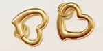 STEDDC14 Acero Dorado Corazon 14x14x2mm,  Pieza