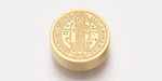 STEDDSB Acero Dorado Separador San Benito 9mm. 1 Pza. STEDDSB Acero Dorado Separador San Benito 9mm. 1 Pza.