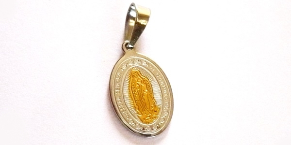 ADVG-5 Acero Dije. Virgen de Guadalupe