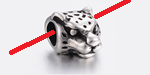 STRLP-s Acero Inoxidable, Leopardo 14x10mm, Pieza STRLP-s Acero Inoxidable, Leopardo 14x10mm, Pieza
