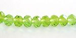 CR08PC Cristal Rondel 8x6mm Crisolit. 70pzas. CR08PC Cristal Rondel 8x6mm Crisolit. 70pzas.