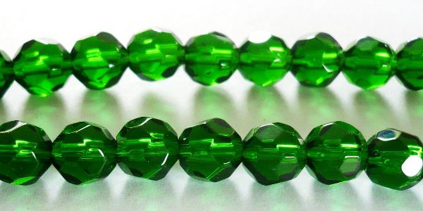 CEF08V Cristal Esfera Facetada de  8mm Verde