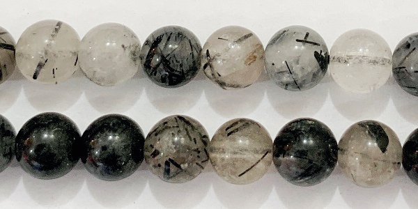 SQPEN06 Cuarzo Rutilado Negro Esfera 6mm.