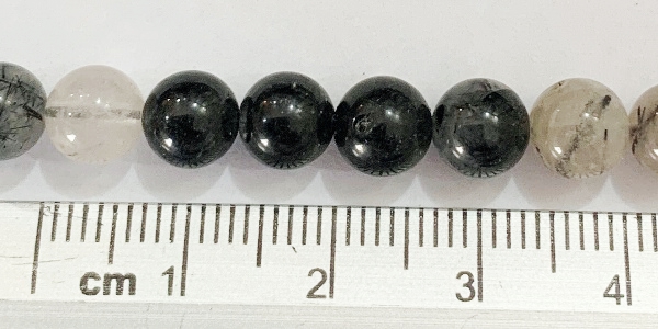 SQPEN06 Cuarzo Rutilado Negro Esfera 6mm.