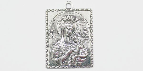 PDCC8 Dije Medalla Virgen Maria  37x22mm  Pieza