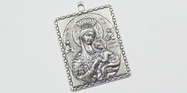 PDCC8 Dije Medalla Virgen Maria  37x22mm  Pieza