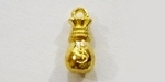 DPB-2 Dorado, Dije Bolsa de Dinero 15x7mm. 12 pzas. DPB-2 Dorado, Dije Bolsa de Dinero 15x7mm. 12 pzas.