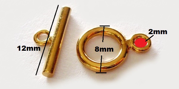 GFB-56018C_1 Goldfilled Oro Laminado 14k Broche T. 8mm. 1 Pieza