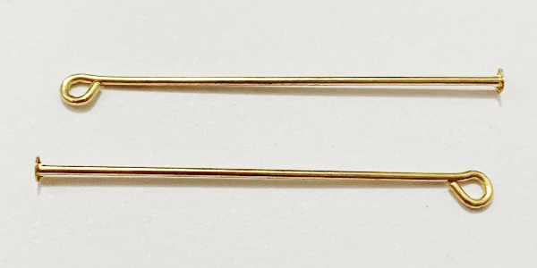 GFA-07233C Goldfilled Oro Laminado 18k  Alfiler 40mm. 2 PIEZAS