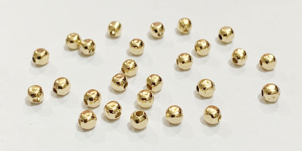 GF--08000C_1 Goldfilled Oro Laminado 18k bola semicuadrada 2mm.100 pzas
