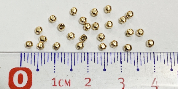 GF--08000C_1 Goldfilled Oro Laminado 18k bola semicuadrada 2mm.100 pzas