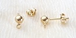 GFA-07404C_1 Goldfilled Oro Laminado 14k Arete Broquel. 4mm. 1 par.