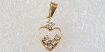 FD19-4009 Oro Laminado 14k Dije Corazón 12x10mm FD19-4009 Oro Laminado 14k Dije Corazón 12x10mm