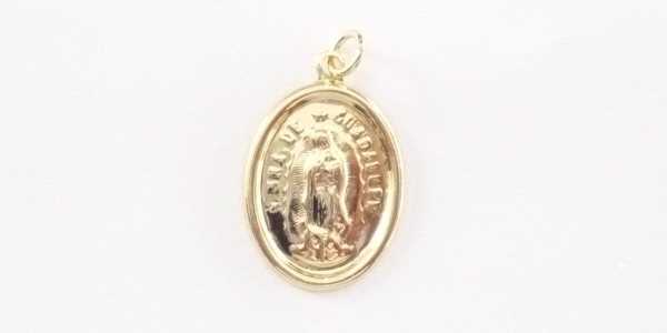 GFD-13222C_1 Goldfilled Oro Laminado 14k Dije Medalla Virgen Guadalupe, 20x12mm, 1 Pza.