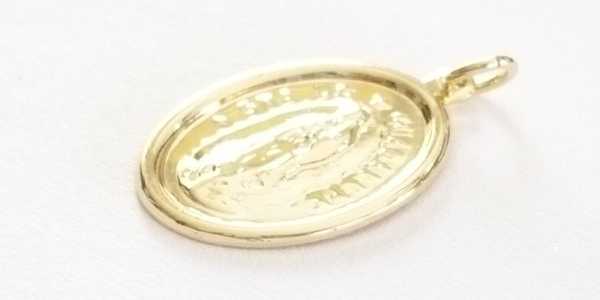 GFD-13222C_1 Goldfilled Oro Laminado 14k Dije Medalla Virgen Guadalupe, 20x12mm, 1 Pza.