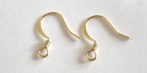 GFA-07401C_50 Goldfilled Oro Laminado 14k     Arete Gancho  HOOK,  50 Pares