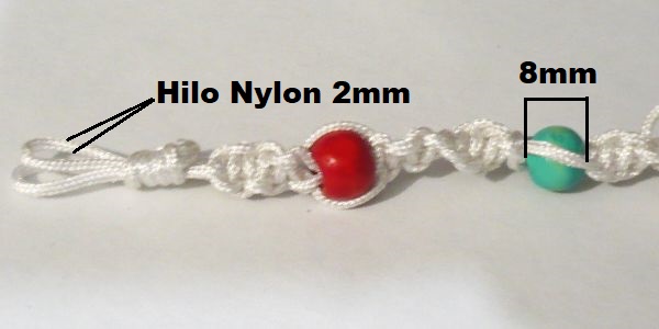 HN2W Hilo Nylon 2mm, Blanco 10 metros.