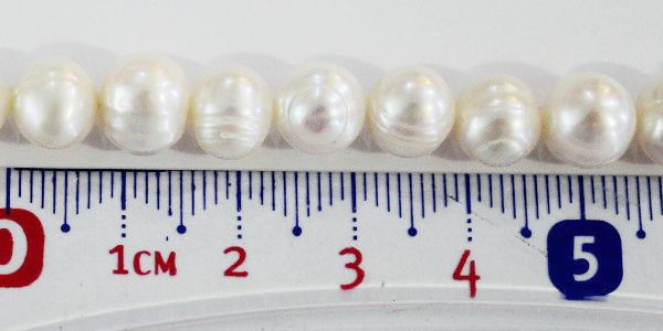 PB08A92 Perla Cultivada redonda 8 a 9mm. Blanco Perla