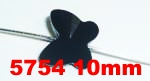 Swarovski fig 5754 mariposa 10mm Jet  pza.